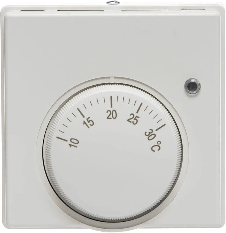 Team Controls Zentralheizungsraumthermostat mit Neonanzeige, mechanisch einstellbares Zifferblatt, Statistik, ersetzt Honeywell T6360B TC-RSTATL — Heizung Warmepumpe
