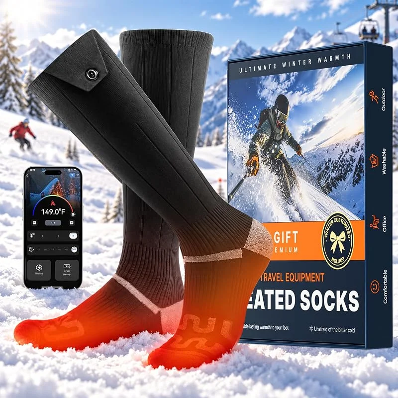 Beheizbare Socken mit App-Steuerung, Heizsocken für Damen und Herren — Heizkleidung