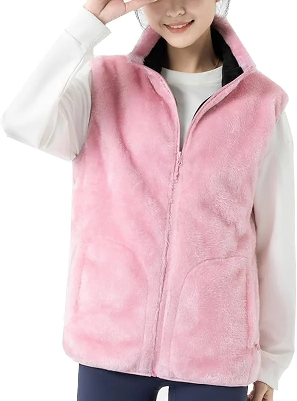 KQIVAM Beheizbare Fleece Weste Herren und Damen mit 9 Heizzonen Beheizte Fleeceweste mit 3 Einstellbar Temperatur, Wärmeweste Jacke, Heizweste Damen für Radfah, Outdoor-Arbeit — Heizkleidung