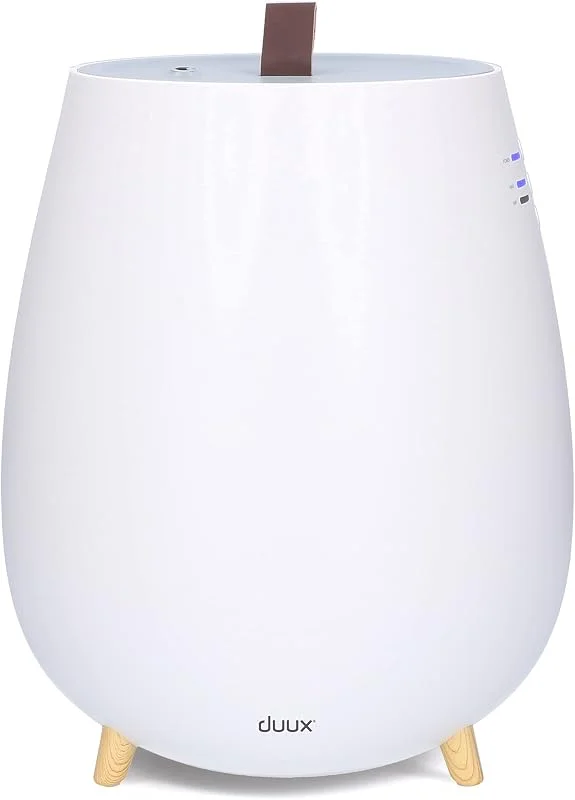 Duux Tag 2 Luftbefeuchter Ultraschall Für Eine Gesunde Raumluft - 10h Arbeitszeit Air Humidifier Zum Wohlfühlen - 2, 5L Raumluftbefeuchter Bis zu 30m² - Luftbefeuchter Schlafzimmer Weiß