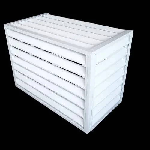 Außenrahmen für Klimaanlagen aus Aluminiumlegierung, Außeninstallationszaun für Klimaanlagen, Abdeckungen für Klimaanlagen und Wärmepumpen aus Aluminium, Geeignet für Externe Klimaanlagen ( — Heizung Warmepumpe
