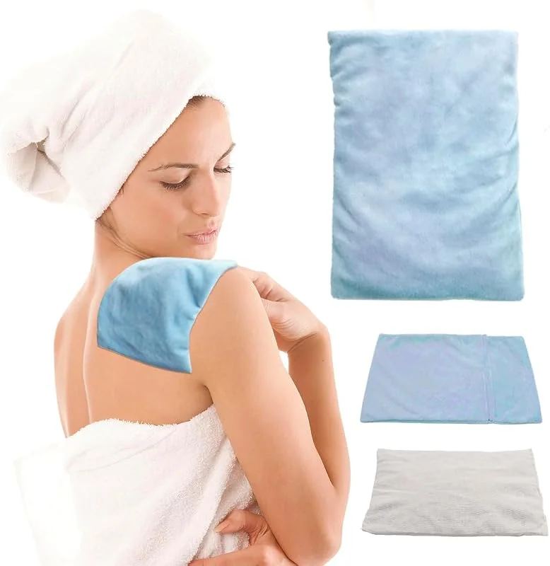 Mikrowellengeeignetes Heizkissen, feuchtes Wärmekissen zur Schmerzlinderung, Krämpfe, Menstruation, Verspannungen und Stress, Wärmekompresse für Nacken, Rücken, Schulter, Muskel, Bauch, Gelenk (1 S — Heizung Warmepumpe