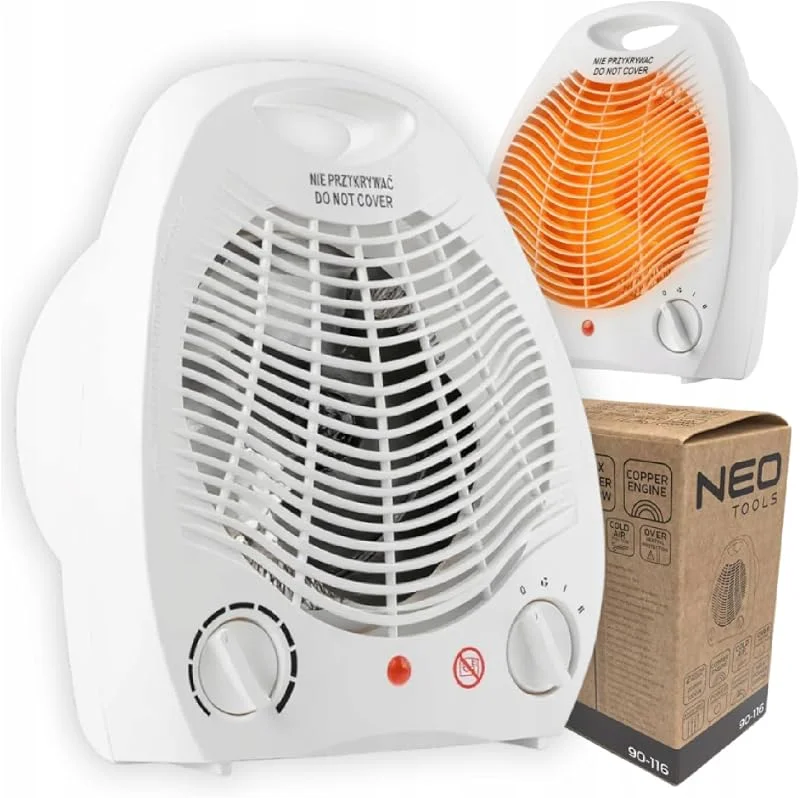 NEO TOOLS Heizlüfter kleiner kompakter portabler, verstellbarer Thermostat — Heizung Warmepumpe