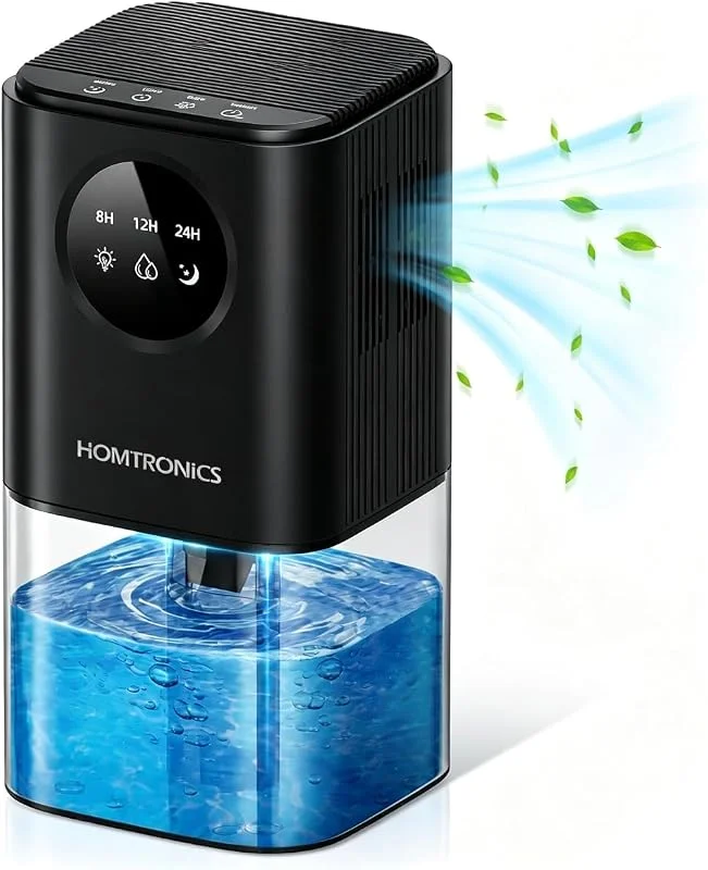 Luftentfeuchter Tragbar 1.7L, 7-Farbiges Licht, Ultra-Leise — Luftbefeuchter