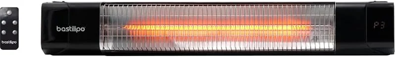 Bastilipo - Einbau-Heizstrahler für den Außenbereich, Modell Prometeo E-1500, 1500 W Leistung, Fernbedienung, weitgehende Infrarotwiderstände. — Heizung Warmepumpe