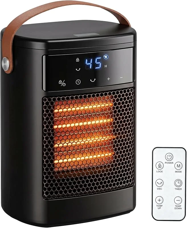 ROTTOGOON Heizlüfter Energiesparend, 1500W PTC Keramik Heizlüfter Leise — Heizung Warmepumpe
