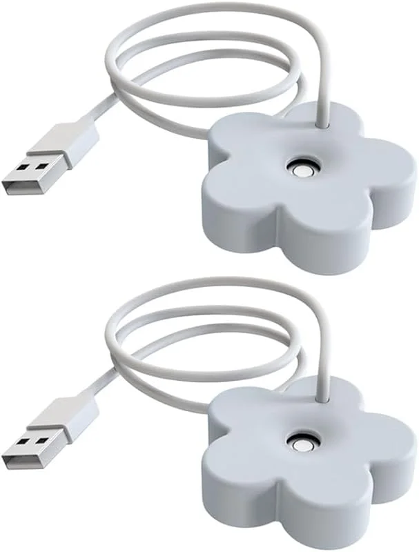 Tragbarer USB-Luftbefeuchter für Mini-Luftbefeuchter, 2 Stück, mit Nano-Feinnebel, leiser Betrieb und 8-Stunden-automatische Abschaltung, für Büro, Zuhause, Reisen, Schreibtisch, ABS-Material, Weiß