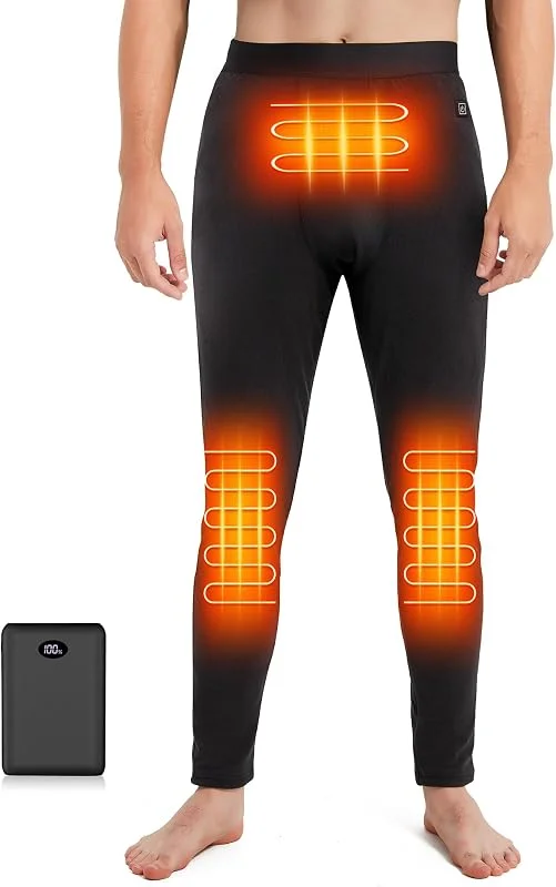 Beheizbare Thermo Hose Herren mit Power Bank Beheizte lange Unterhosen — Heizkleidung
