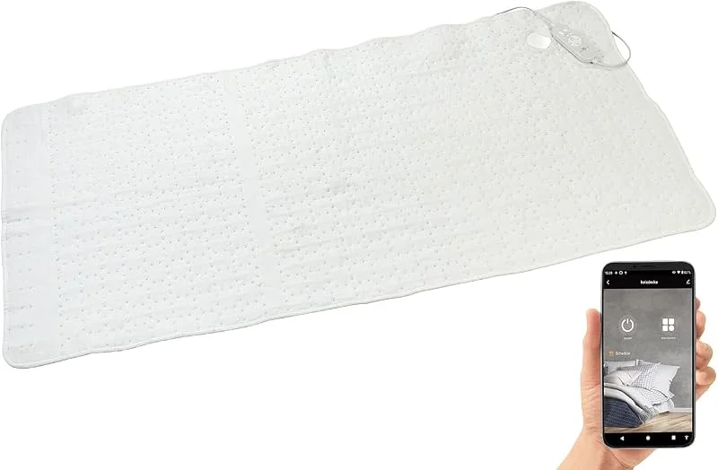 Wärmeunterbett 2 Zonen: Smartes Wärmeunterbett mit 2 Temperaturzonen, WLAN & App, 160 x 80 cm (Heizunterbett, Heizdecke WLAN, Wärme) — Heizung Warmepumpe