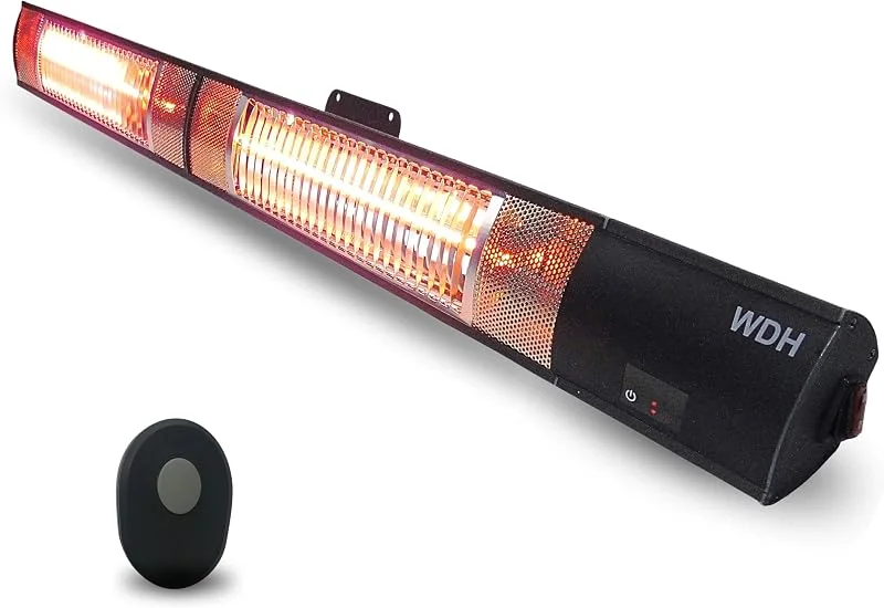 Aktobis WDH-300WS Wand-Heizstrahler, bis 3.000 Watt, Schwarzmetallic — Heizung Warmepumpe