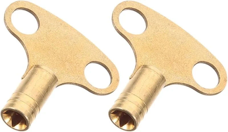 SECFOU 2 Stück Kupfer Entlüftungsschlüssel, Gold, Rv Radiatoren — Heizung Warmepumpe