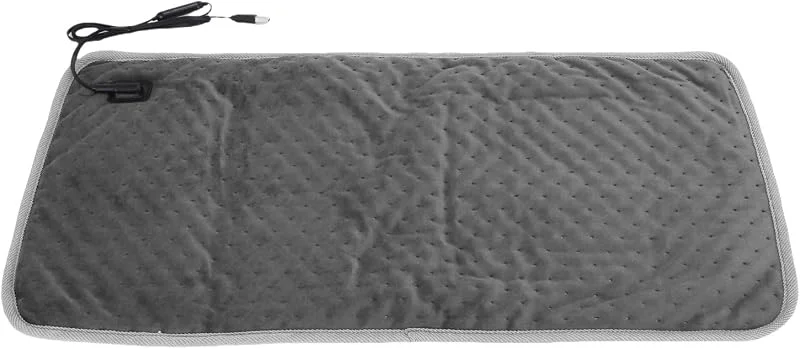Haustier-Heizkissen, Weiche Kunstfaser-Elektromatte für Hunde und Katzen, Decke mit Einstellbarer Temperatur, Ideal für den Innen- und Außenbereich (Gray) — Heizung Warmepumpe