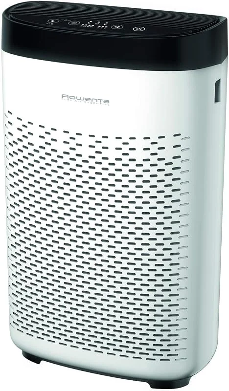 Rowenta Pure Air Essential Luftreiniger Allergiker, für Zuhause, hohe Leistung, schnelle Luftreinigung, 3 Geschwindigkeiten, geräuscharmer Modus, Filterwechselanzeige, Wirkfläche 90 m², Timer, PU2530 — Luftbefeuchter