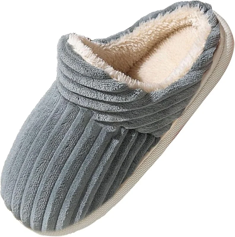 Generisch Travel Slippers Women Warm Winter Gefütterte Hausschuhe Elegant Pluesch Feste Sohle Slipper Soft Fluffy Wide Fit Hauspantoffeln Leicht rutschfest Hauspantoffeln Beheizbare Hausschuhe — Heizkleidung