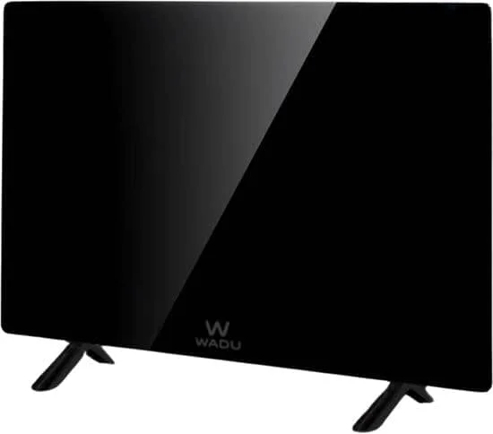Infrarotheizung 480W Schwarz Glas – Heizpaneel zur Wandmontage oder Standmontage, Steuerung per Fernbedienung & App, Infrarot Standgerät — Heizung Warmepumpe