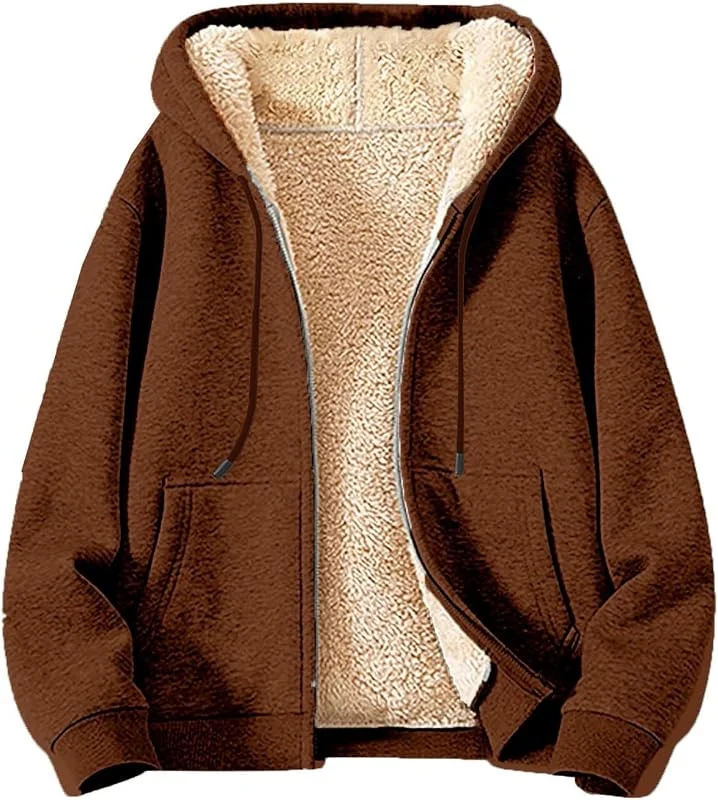 Generisch Mantel Woman Winter Übergröße Lauf Jacken Modetalent Langen Ärmeln Einfarbig Weite Damen Soft mit Kapuze — Heizkleidung