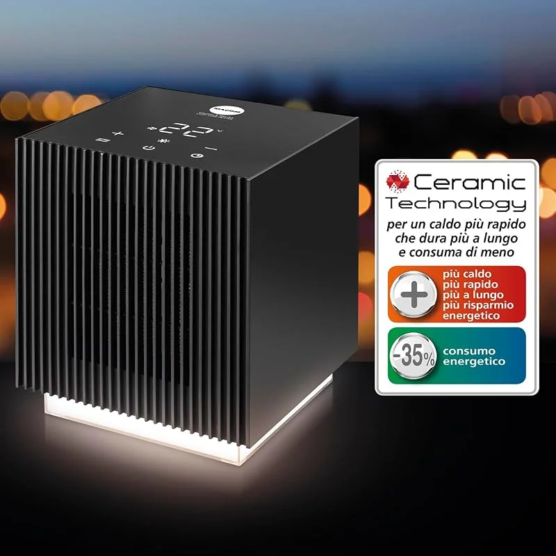 MACOM 931 Enjoy & Relax Bellocaldo-Termoventilator, Keramik, Grün, 1 Stück — Heizung Warmepumpe