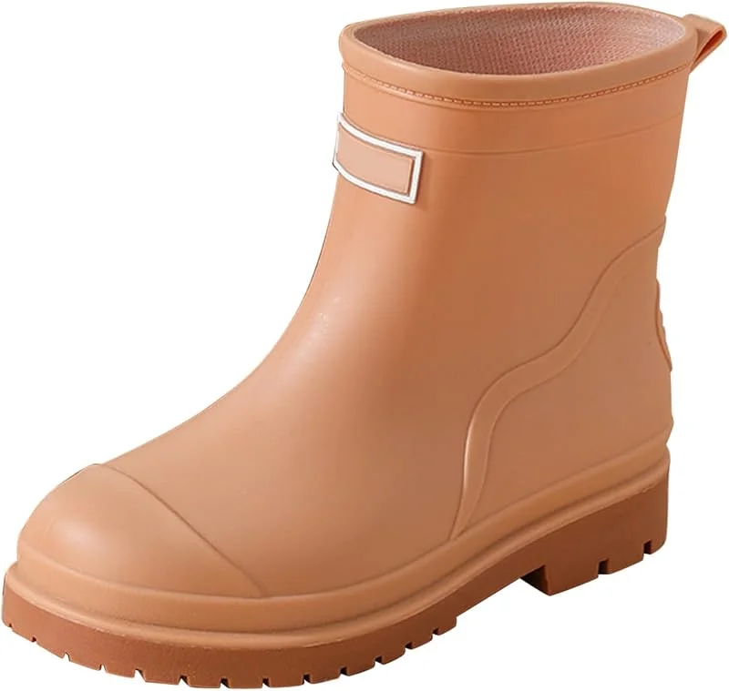 Regenstiefel für Damen, Gummi, wasserdicht, rutschfest, leicht, Regenschuhe für Arbeit, Outdoor, Angeln, Autowäsche, Garten — Heizkleidung