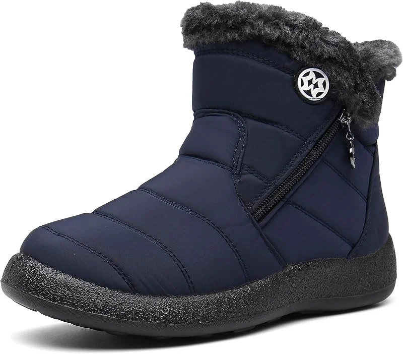 Hsyooes Winterstiefel Damen Wasserdicht Winterschuhe Warm — Heizkleidung
