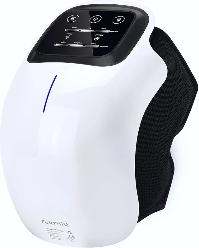FORTHiQ Knie Massagegerät mit Infrarot für Knieschmerzen, Arthrose, Gelenkschmerzen und Massage, Mit Vibration und Tiefen-Wärme — Heizkleidung