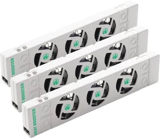 YAR Heizkörper Ventilator mit automatischer Temperaturregelung – Heizkörperlüfter startet ab 30 °C & stoppt ab 25 °C – Geräuscharm, energiesparend – Wärmeverteiler Heizkörperlüfter — Heizung Warmepumpe