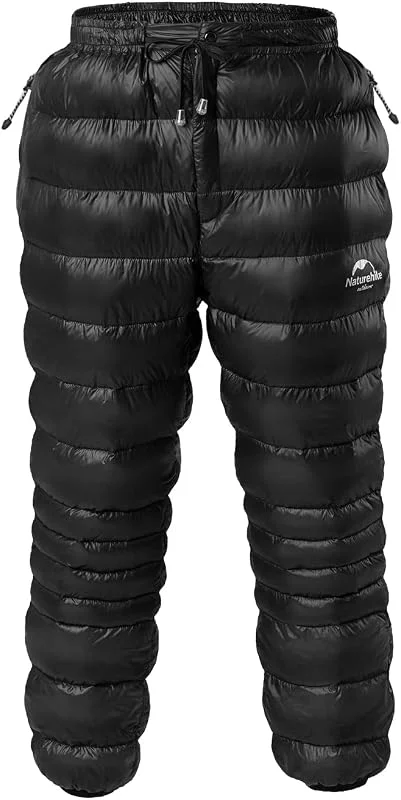 Naturehike Daunenhose Winter Ultraleichte Warme Enten Daunenhose mit Seitentaschen Herren Damen wasserdichte Winddichte Schneehose Outdoor Camping Bergsteigen Skifahren — Heizkleidung