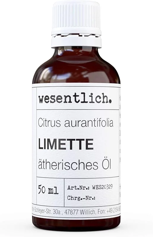 wesentlich. Limettenöl - ätherisches Öl - 100% naturrein (Glasflasche) - u.a. für Duftlampe und Diffuser (50ml) — Luftbefeuchter