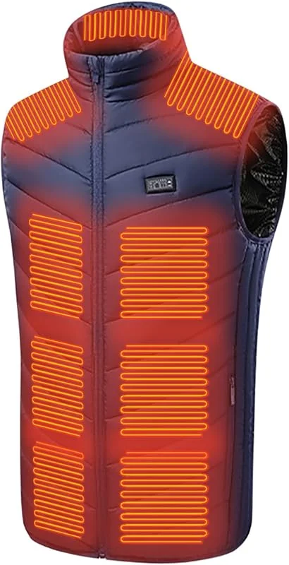 Battnot Testsieger Beheizbare Weste Damen herren, Elektrische Heizweste ärmellos Jacke Mit Heizung, USB Elektrisch Heated Vest Waschbar Wärmende Gilet Wärmeweste Beheizbare Weste Große Größen S-5XL — Heizkleidung
