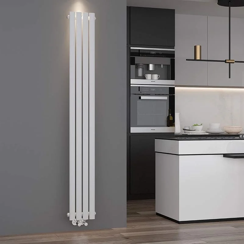 ELEGANT Design Paneelheizkörper Röhren 1800 x 236 mm Weiß — Heizung Warmepumpe