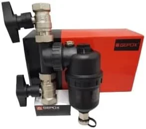 Schlammabscheider 1 Zoll DN25, Magnetfilter 9000 Gauss für Heizung — Heizung Warmepumpe