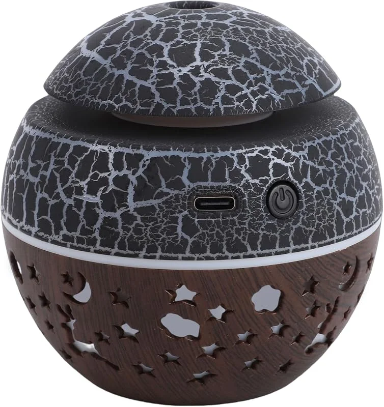 Diffusor für ätherische Öle, Aromatherapie-Luftbefeuchter mit Bunten LED-Lichtern, 100 Ml Tragbarer Mini-Diffusor, für Auto, Büro, Schreibtisch, Zuhause, Schlafzimmer