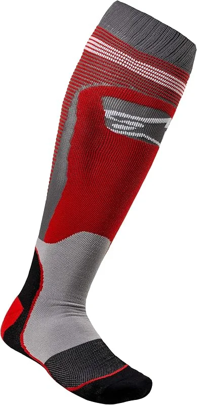 Alpinestars, Mx Plus-1 Socks, Technische Socken, Kompressionsstrümpfe für Damen und Herren, Funktionssocken für Motorradfahren, Motocross, Fahrradfahren, Laufen bordeaux Größe L (1er stück) — Heizkleidung