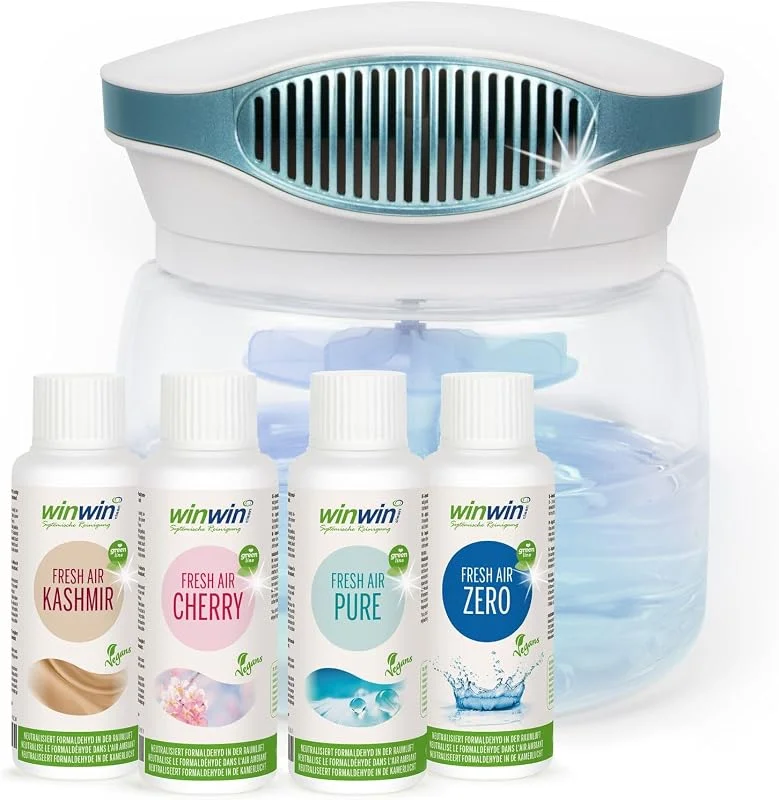 winwinCLEAN® SET: MASTER Bowl + 4x100ml veganes Raumluftdeo I Luftreiniger — Luftbefeuchter