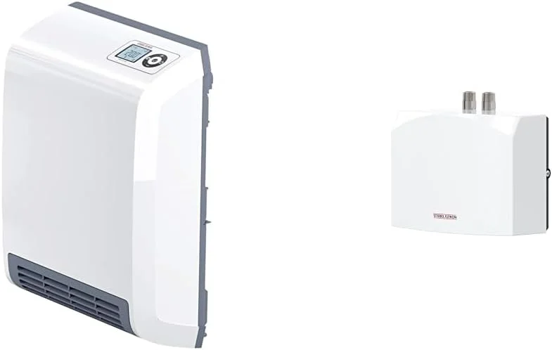 STIEBEL ELTRON Schnellheizer CK 20 Trend LCD & hydraulischer Mini Durchlauferhitzer DNM 3 nur fürs Handwaschbecken, 3, 5 kW, mit Stecker, drucklos, VDE geprüft, 185411 — Heizung Warmepumpe