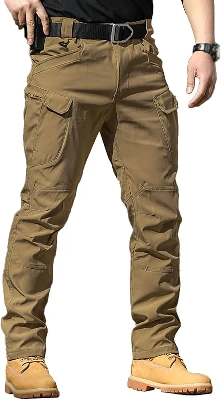 Cargohose Herren Baumwolle Outdoorhose Cargo Hosen Herren Multi Tascchen Combat Taktische Ranger Hose — Heizkleidung
