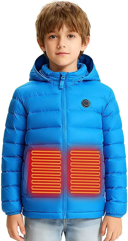 Beheizbare Jacke Kinder Beheizte Steppjacke Schnelles Aufheizen Heizjacke — Heizkleidung