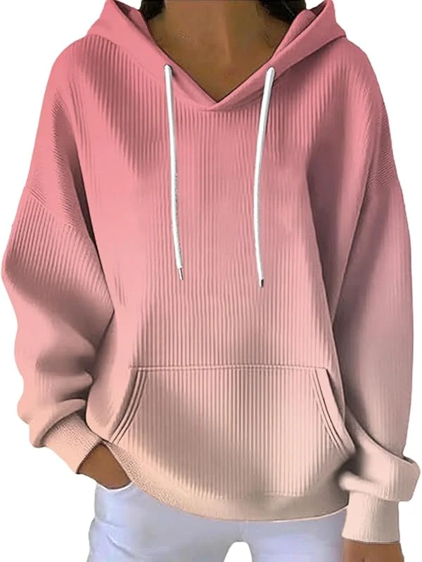 HOOUDO Sweatshirt Damen Oversized, Pullover Weite Sweatshirts Mit Kapuze, Locker Geschnitten Weiße Jacke Große Größen Hoodie Warm Jugendliche Schwarze Bluse Kurzarm Poloshirt Langarm Sportliche — Heizkleidung