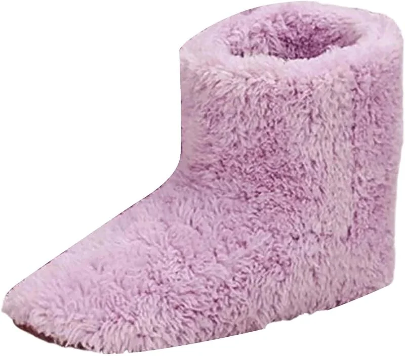 Damen Winterstiefel Warm Gefüttert Beheizbar Plüsch — Heizkleidung