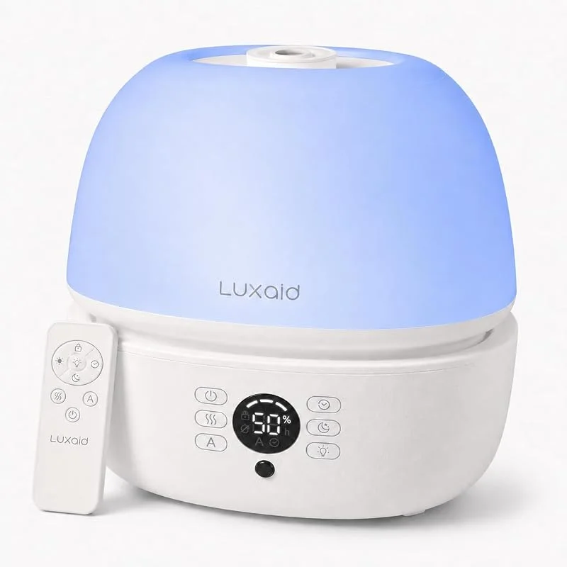 3L Ultraschall-Luftbefeuchter fürs Schlafzimmer mit Hygrostat, 20 dB