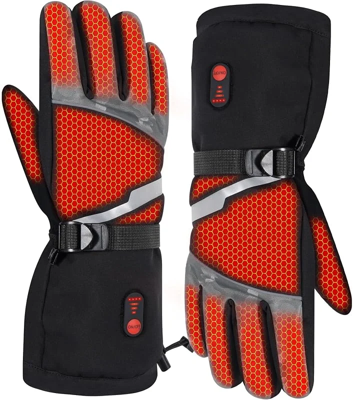 LAMA Beheizbare Handschuhe Skihandschuhe Herren Damen, Fahrradhandschuhe Beheizte Handschuhe Winterhandschuhe Sporthandschuhe für Motorradfahren Radfahren Skifahren Wintersport Outdoor-Aktivitäten — Heizkleidung