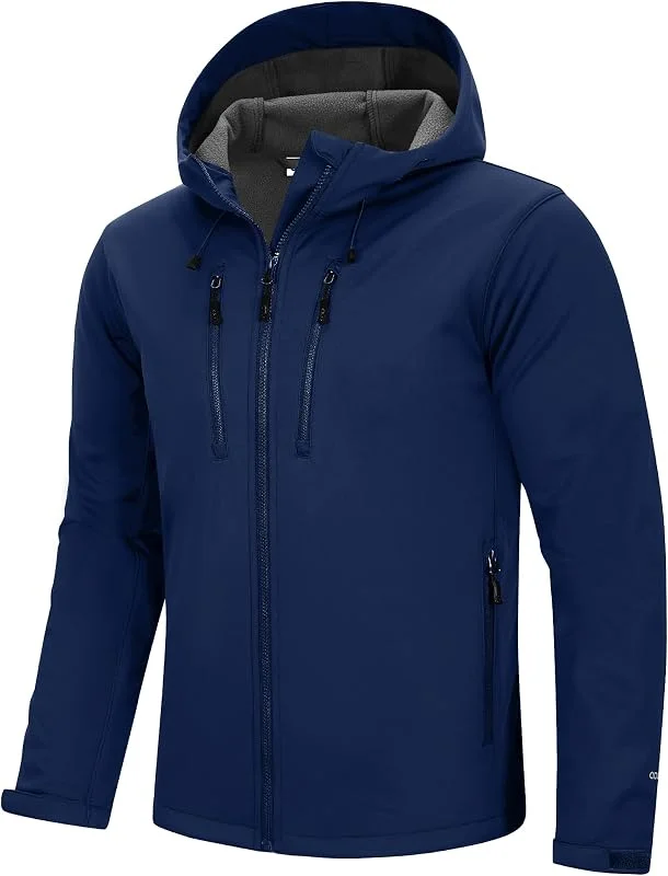 33, 000ft Softshelljacke für Herren Wasserdicht Fleece-Futter Übergangsjacke — Heizkleidung