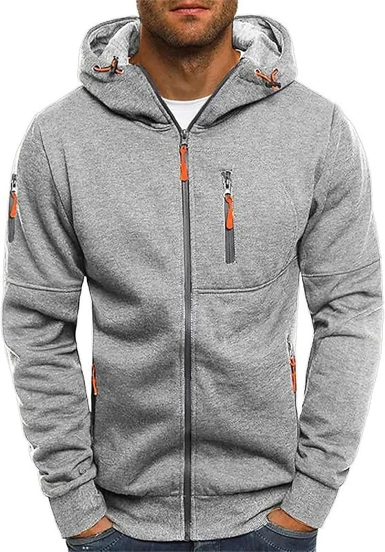 Générique Arbeitsjacke für Herren, Winter, Overcoat, Freizeit, stylisch, Überzug, Vintage, Cargo, Stil, Mantel, Fleecefutter, 02 - Grau, M — Heizkleidung