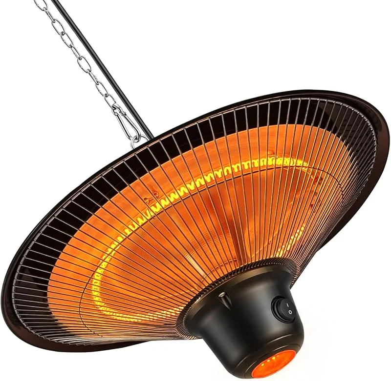 Infrarot Heizstrahler Outdoor 1500W, hängend, mit LED — Heizung Warmepumpe