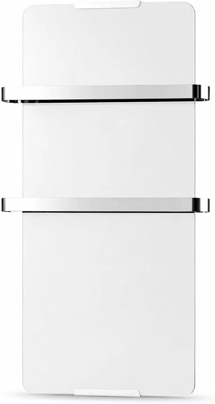 CHEMIN'ARTE Badheizkörper Elektrisch 1200W, Handtuchwärmer Elektrisch, Handtuchtrockner Elektrisch, Handtuchheizkörper Elektrisch Termostat Wärmeabgabe, 120x46cm Weiß — Heizung Warmepumpe
