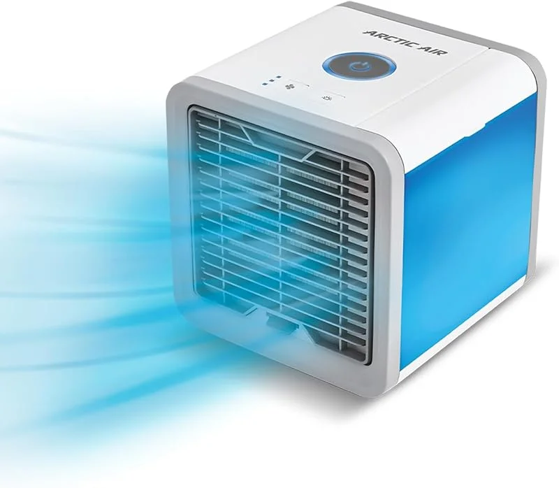 Livington Arctic Air – Das Original aus dem TV - Luftkühler mit Wasserkühlung - Mobiles Klimagerät ohne Abluftschlauch – Luftbefeuchter - Verdunstungskühler - Ventilator klein