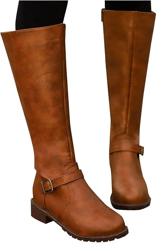 Torsion Damen Schuhe Frauen Runde Absatz -Stiefel halten Zehen warme Schuhe — Heizkleidung
