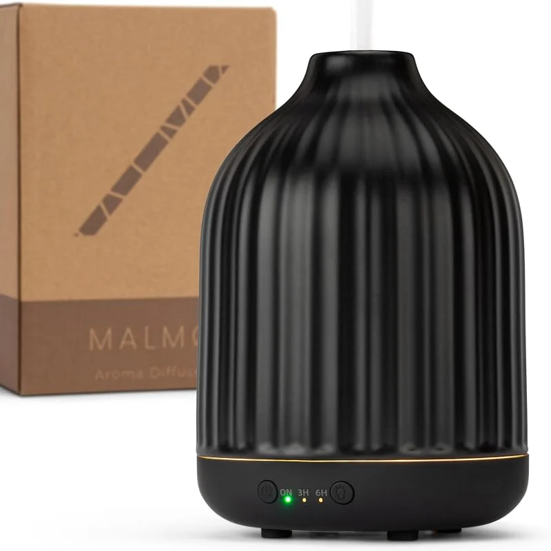 MALMØ Diffuser (250ml) aus Keramik - Aroma Diffuser für ein angenehmes Raumklima - Diffuser für Ätherische Öle - Duftöl Defuser für Aromatherapie — Luftbefeuchter