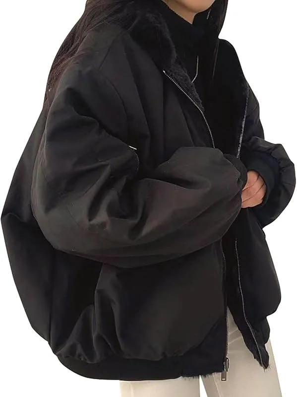 Winterjacke Damen Warm Gefüttert Wintermantel Damen Elegant Mit Kapuze — Heizkleidung