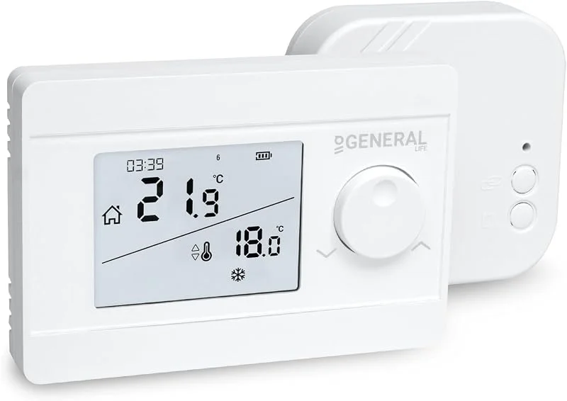 Mi-Heat Mi-250RF Funkthermostat Set 433MHz Raumthermostat Infrarot — Heizung Warmepumpe