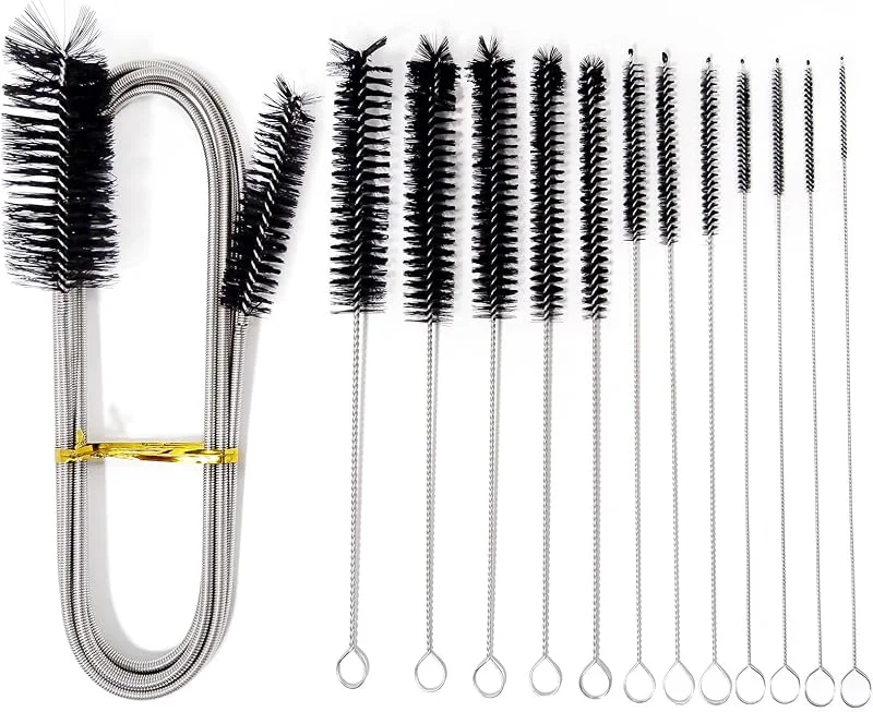 13 Stück Pfeifenreiniger Reinigungsbürste 200cm Heizkörperbürste Schlauchbürste, Aquarium Reinigung Rohrreiniger Bürste, Nylon Pinsel Set für Flaschen und Küche, Reinigen Teekanne und Strohhalme — Luftbefeuchter